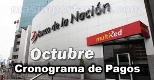 Cronograma de pagos Octubre