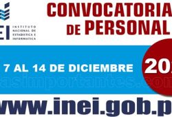Convocatoria de Personal 2020
