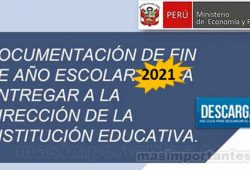 Documentación de fin de año a presentar