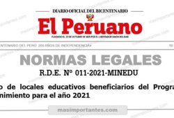 Beneficiados con Programa de Mantenimiento 2021