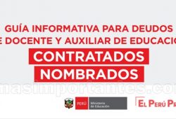 Guia informativa para deudos docentes auxiliares Nombrados y Contratados