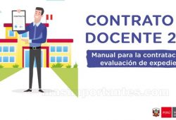 Manual para la contratación por evaluación de expedientes. Contrato docente 2021.