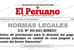 Criterios de priorización par el pago de la Deuda Social 2021
