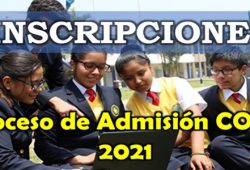 Cronograma Admisión COAR 2021 Inscripciones