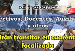 Tránsito libre para profesores en cuarentena