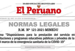 RM Nº 121-2021-MINEDU