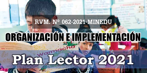 Implementación del Plan Lector 2021
