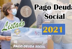 Listado para el Pago de Deuda Social 2021