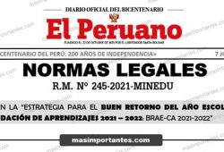 Retorno al Año Escolar 2021