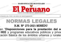 Modifican disposiciones para la prestacion de servicioes educativos