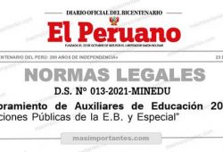 Nombramiento de Auxiliares 2021