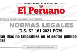 Días no laborables 2021