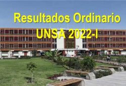 Resultados ordinario UNSA 2022-I