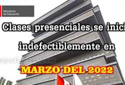 Reinicio de clases presenciales