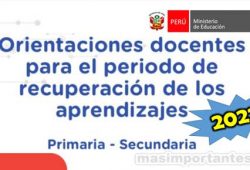 Periodo de Recuperación 2022