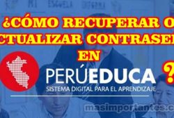 Cómo actualizar tu contraseña en Perueduca