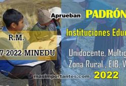 Padrón de IIEE de Zona Rural