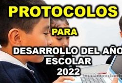 Protocolos para el Desarrollo del Año Escolar 2022