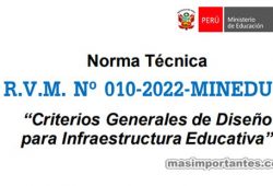 RVM Nº 010-2022-MINEDU