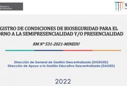 Registro de condiciones para el retorno a la Presencialidad