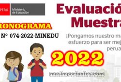 Cronograma de Evaluación Muestras 2022