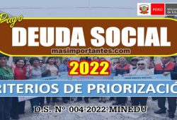 Pago de Deuda Social 2022