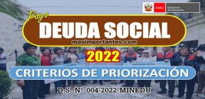 Pago de Deuda Social 2022
