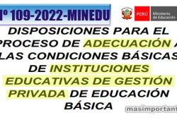 Adecuación de IIEE Privadas RM 019-2022-MINEDU