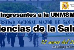 Ingresantes UNMS 2022-II Ciencias de la Salud