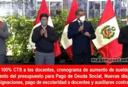 Buenos anuncios para el Magistrio por Pedro Castillo