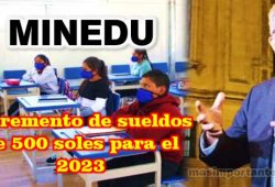 Aumento de sueldos para docentes el 2023