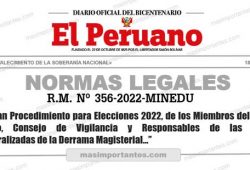 Elecciones Universales para la Derrama Magisterial