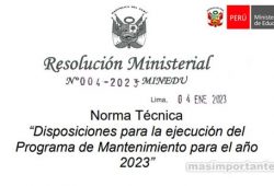 Programa de Mantenimiento 2023