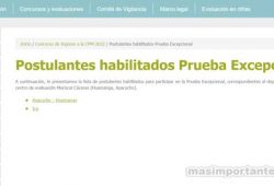 Lista excepcional para Nombramiento Docente 2022