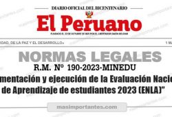 Evaluación Nacional de Logros de Aprendizaje