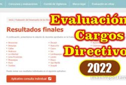 Resultados Finales Evaluación Desempeños en cargos Directivos