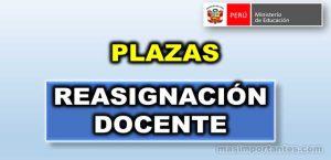Plazas para Reasignación Docente 2024