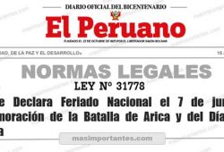 Declaran feriado el 7 de junio