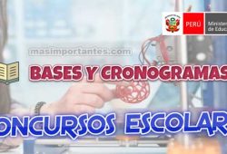 Bases y cronograma de Concursos Escolares
