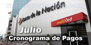 cronograma de pagos julio