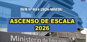 Ascenso de escala docente 2026