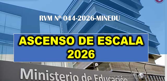 Ascenso de escala docente 2026